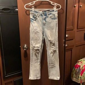 Kendall & Kylie high rise straight jeans